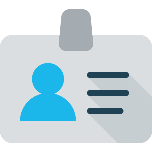 Id card pass identity seo and web icon