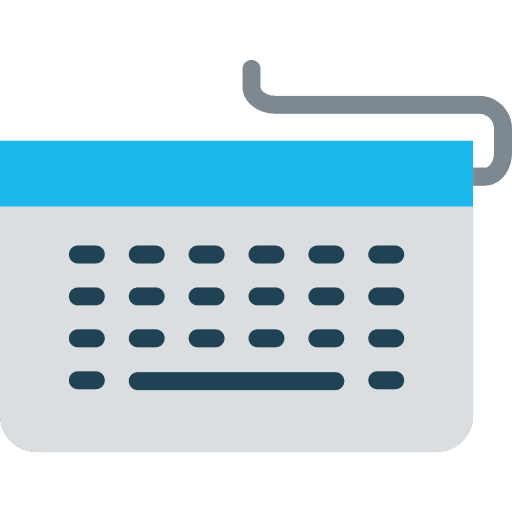 Keyboard electronic keys keyboard icon