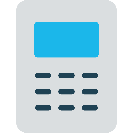 Calculator buttons finances calculator icon