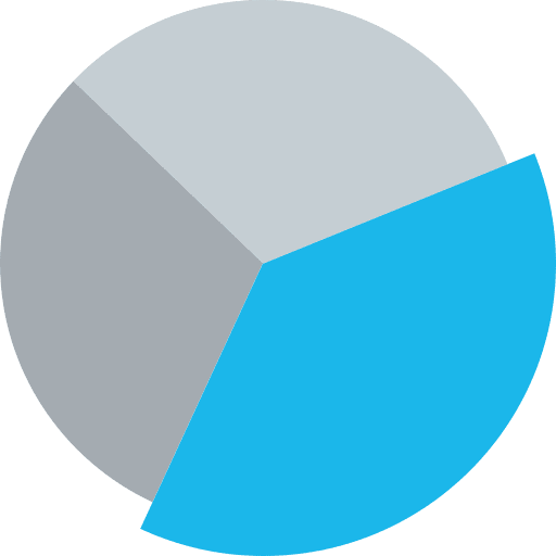 Pie chart stats marketing statistics icon