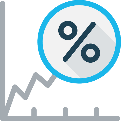 Line chart chart graphic business icon