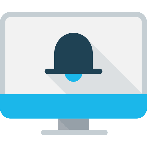 Monitor technology television business and finance icon