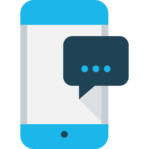 Smartphone chat cellphone touch screen icon