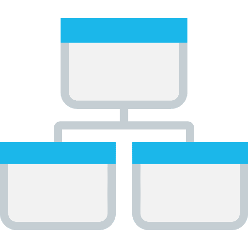 Hierarchical structure organization hierarchy order icon
