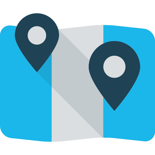 Map map map location signs icon