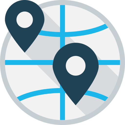 Map world grid placeholder map icon