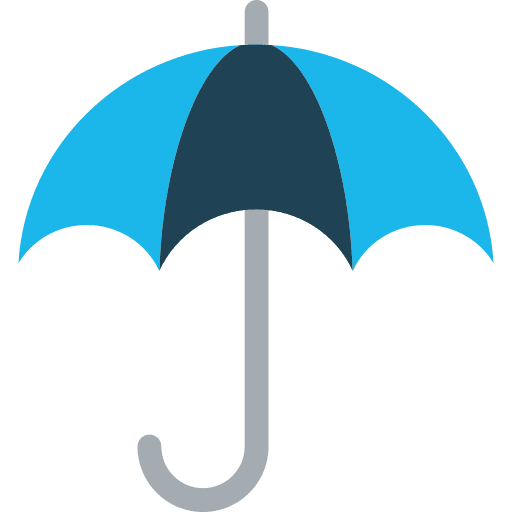 Umbrella rainy business and finance rain icon