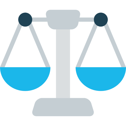 Balance judge law balance icon