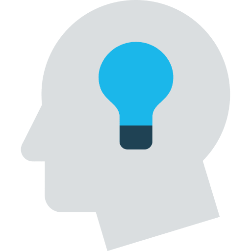 Idea creativity business brainstorming icon