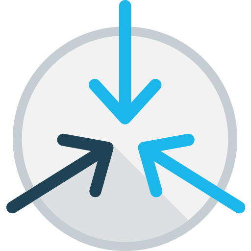 Minimize direction arrows minimize icon