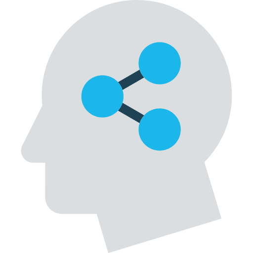 Share social network business and finance head icon