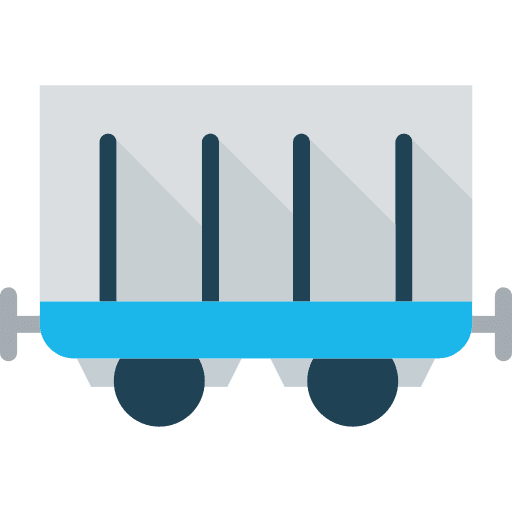 Wagon railroad transport wagon icon