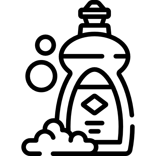 Dish soap cleaning miscellaneous dishes icon