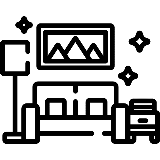 Room clean house sofa icon