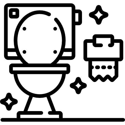 Toilet clean furniture and household wc icon