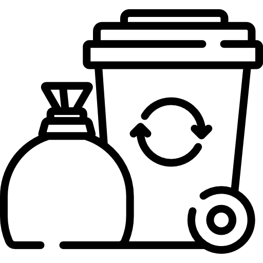 Garbage tools and utensils interface trash icon