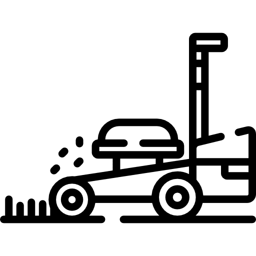 Lawn mower tools and utensils lawn mower machine icon