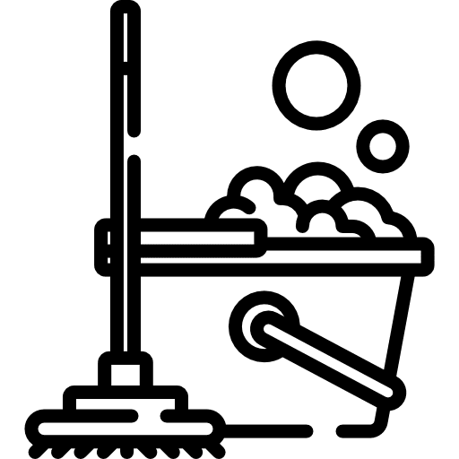 Mop mop housekeeping bucket icon