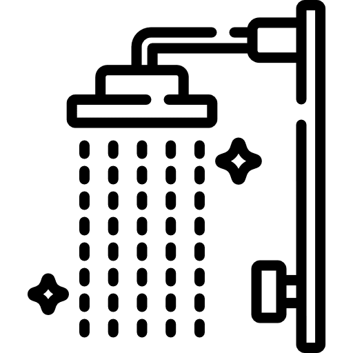 Shower clean furniture and household shower icon