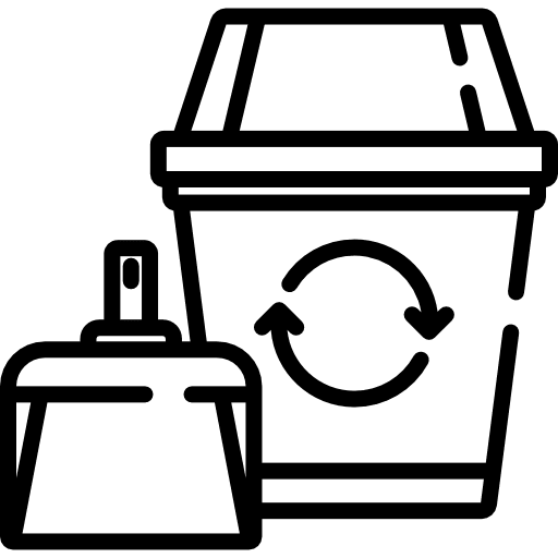 Dustpan miscellaneous wiping bin icon