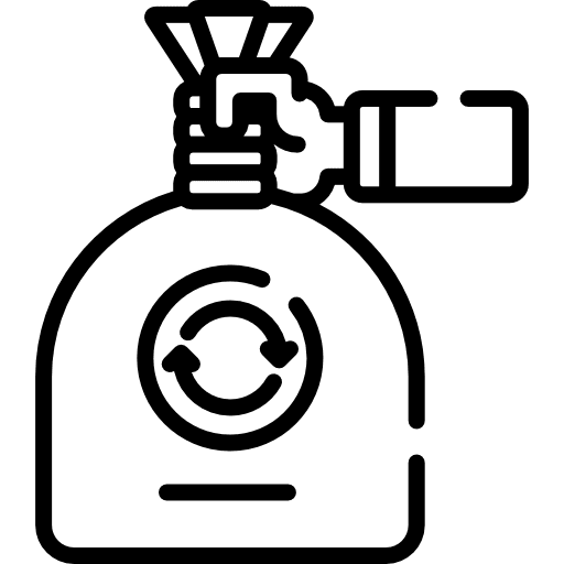 Garbage trash waste garbage icon