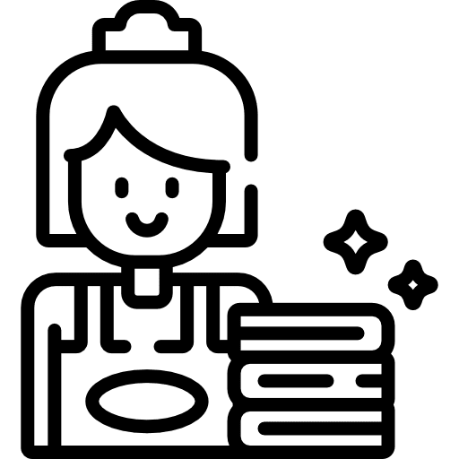 Maid profession woman professions and jobs icon