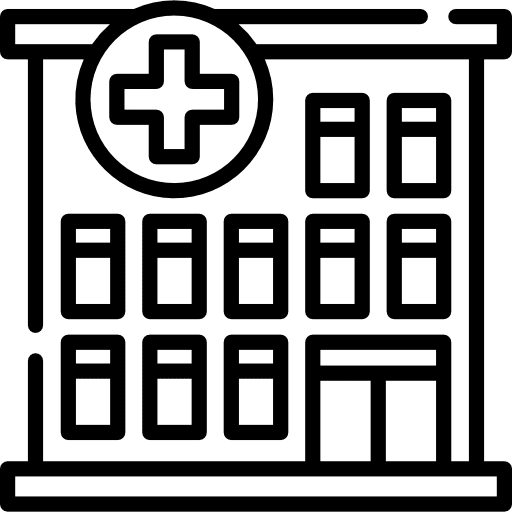 Hospital hospital architectonic buildings icon