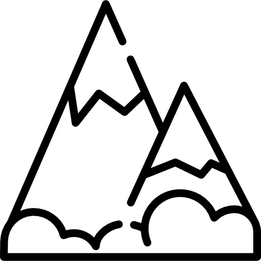 Mountain landscape mountains altitude icon