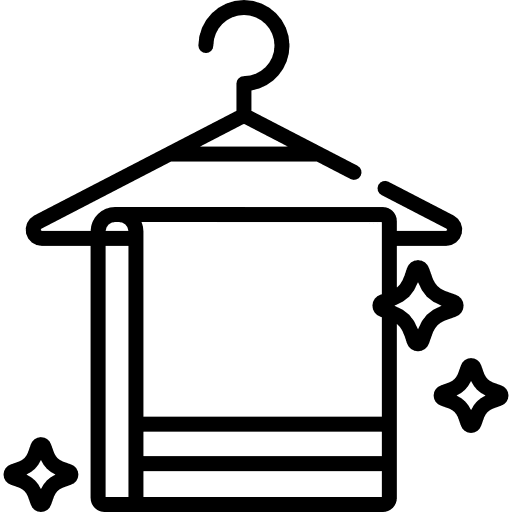 Towel dry wiping beauty icon