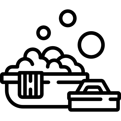 Water bowl tool sponge tools and utensils icon