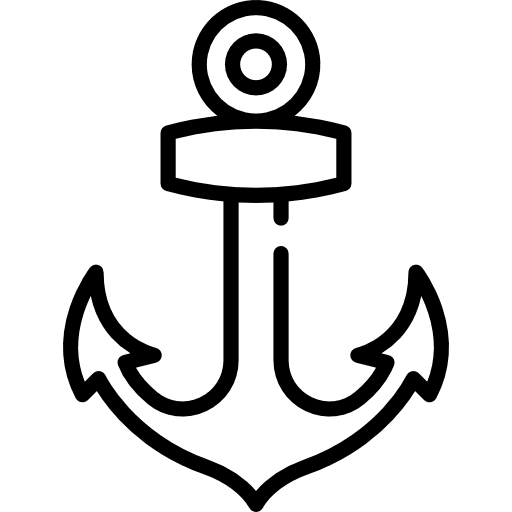 Anchor marine sail sailing icon