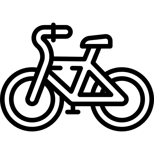 Bicycle transport vehicle exercise icon