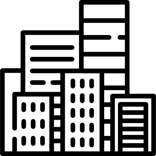 Cityscape city buildings architecture and city icon