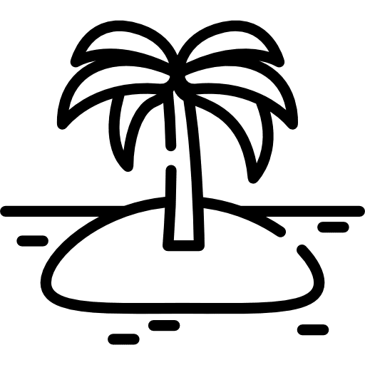 Island sun nature island icon