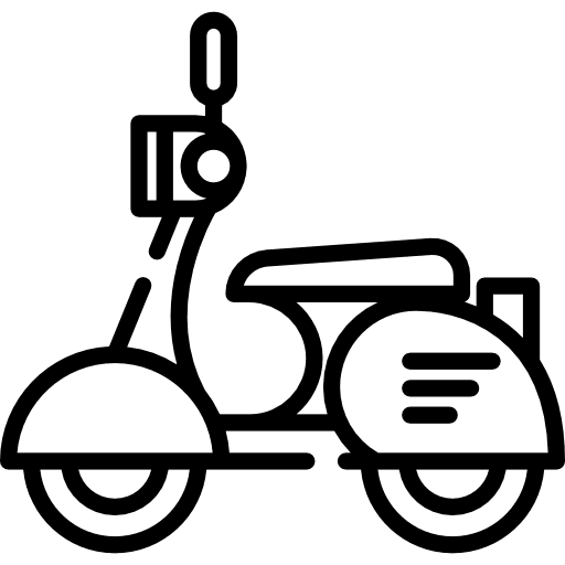 Scooter scooter vespa transport icon