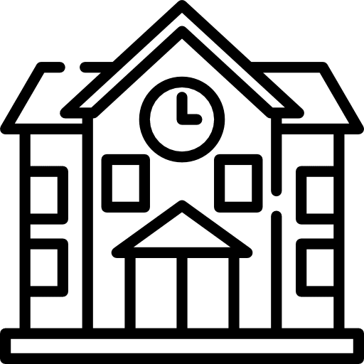 School high school architecture and city school icon