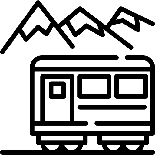 Train train transport street icon