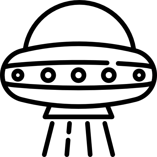 Ufo transport transportation spaceship icon