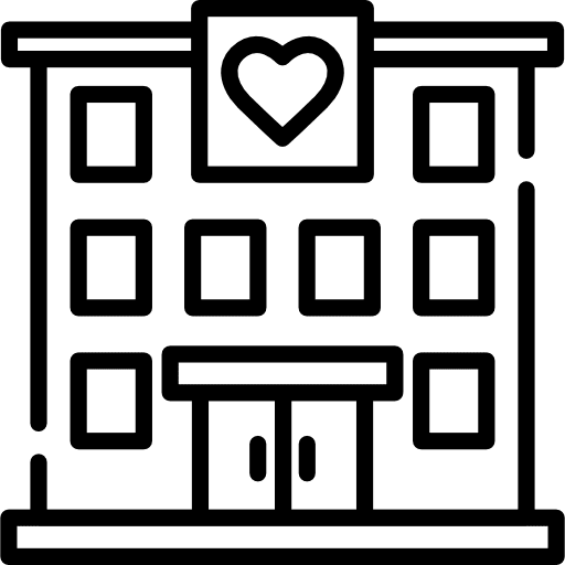 Building architecture and city urban office icon