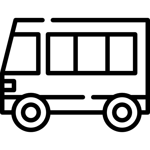 Bus transport vehicle public transport icon