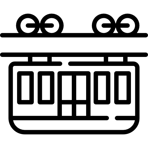 Cable car cabin transport cable car cabin cable car icon