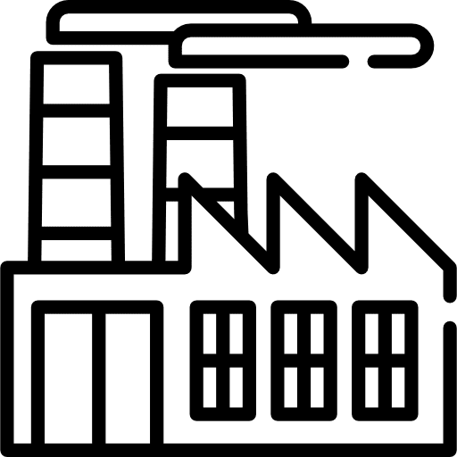 Factory buildings factory landscape icon