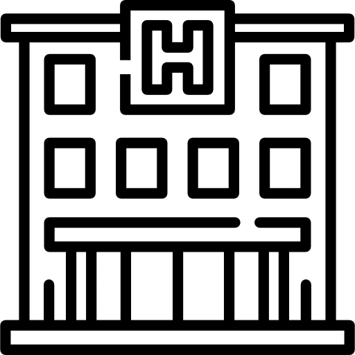 Hotel holidays vacations hotel icon