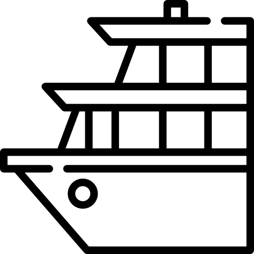 Ship transport yacht cruise icon