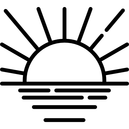 Sunset dusk sunset weather icon