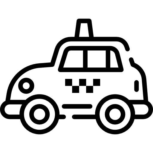 Taxi transport travel cab icon