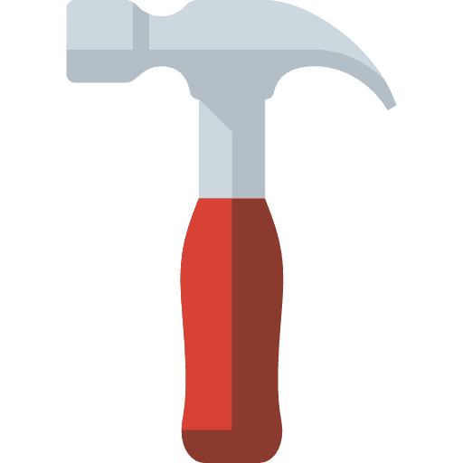 Hammer construction and tools construction home repair icon