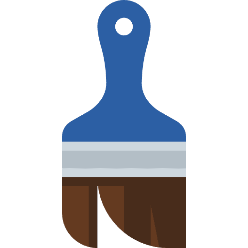 Paint brush tools and utensils construction construction and tools icon