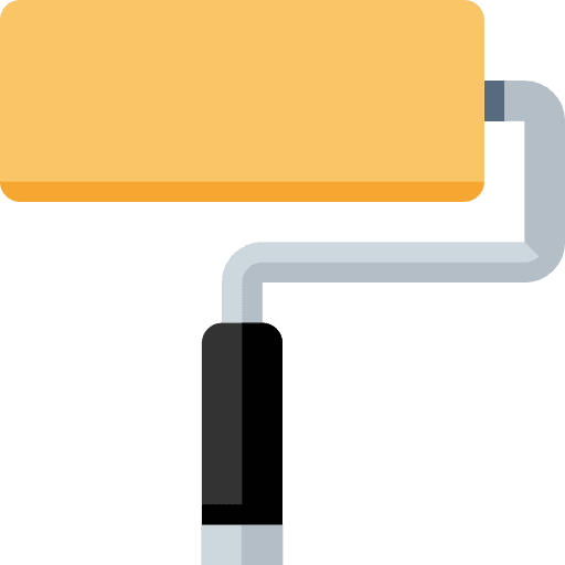 Paint roller painter construction and tools tools and utensils icon