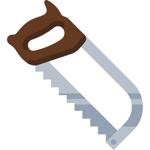Saw construction and tools saw construction icon